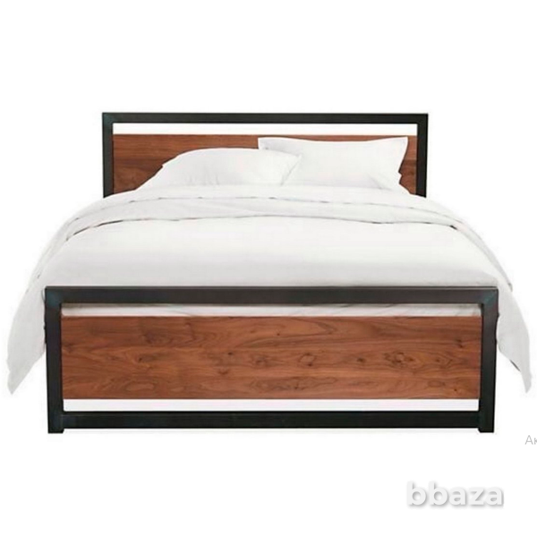 Кровать Брайтон 180х200 черно-коричневого цвета Москва - photo 1