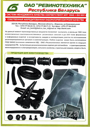 РТИ-комплектующие для доильного оборудования Борисов - photo 1