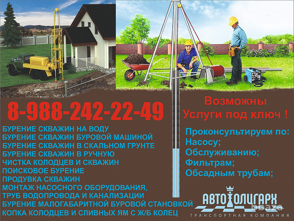 Бурение лунок, бурение скважин, услуги ямобура, буровые работы станком Краснодар - изображение 3